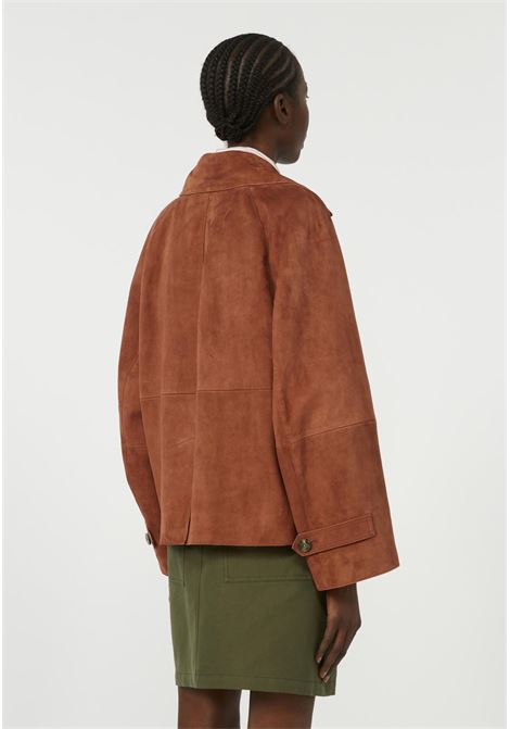 Weekend Max Mara  Giacca doppiopetto in pelle scamosciata Weekend Max Mara | WKDSOSPIRO003