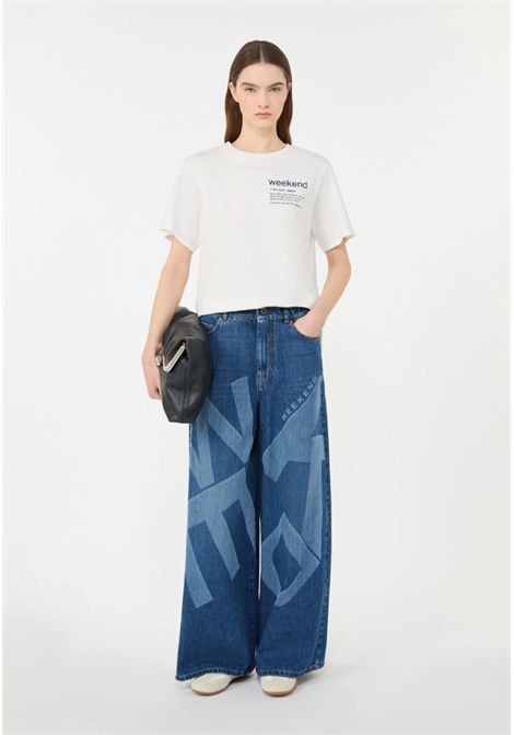 T-shirt in Cotone Biologico con Stampa Grafica Weekend Max Mara | WKDTENUE003
