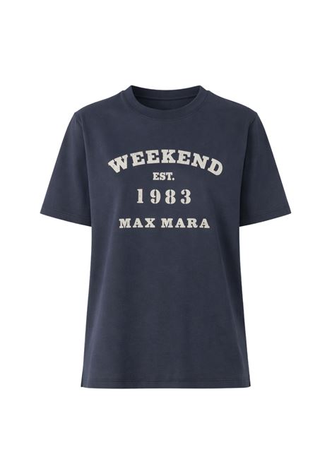 Weekend Max Mara  T-shirt in jersey di cotone con stampa grafica Weekend Max Mara | WKDTENUE007