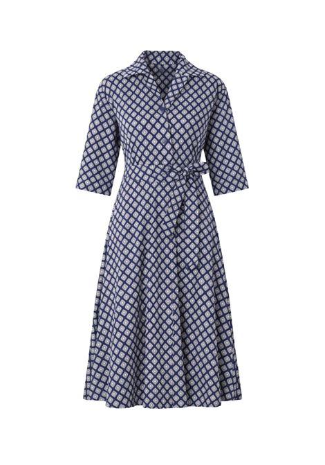 Weekend Max Mara  Abito chemisier in popeline di cotone stampato Weekend Max Mara | WKDUNIGENO007