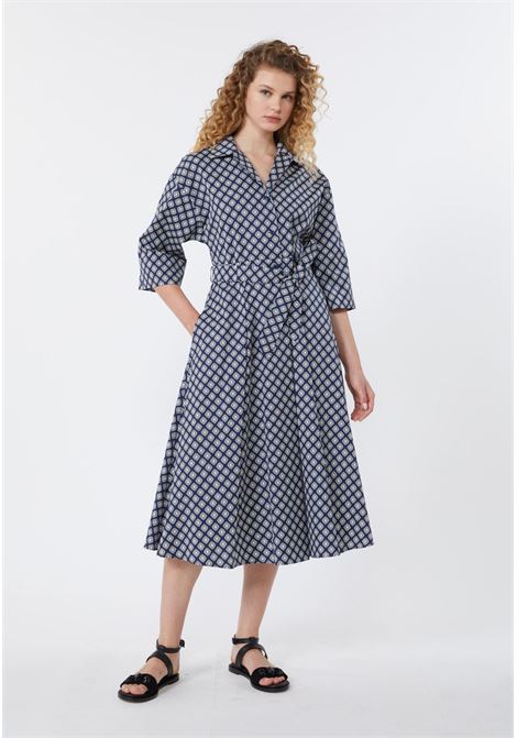 Weekend Max Mara  Abito chemisier in popeline di cotone stampato Weekend Max Mara | WKDUNIGENO007