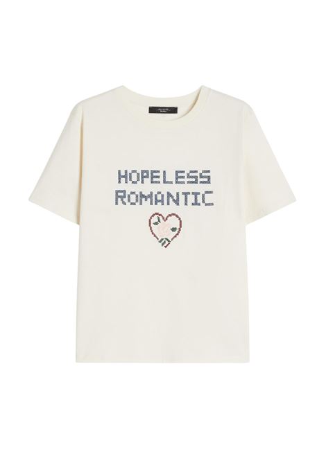 Weekend Max Mara  T-shirt in jersey di cotone con ricami Weekend Max Mara | WKDWEST005