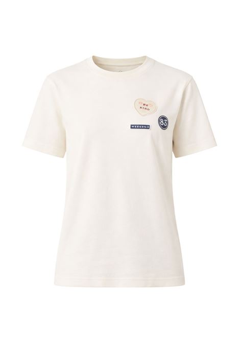 Weekend Max Mara  T-shirt in jersey di cotone con ricami Weekend Max Mara | WKDWEST009
