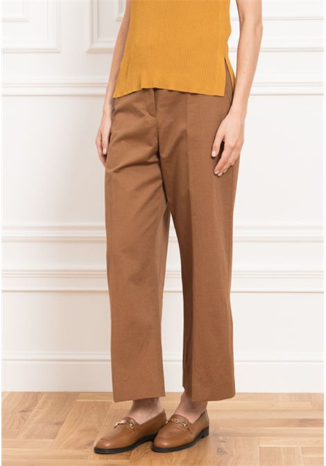 Weekend Max Mara  Pantaloni culotte in cotone e lino Weekend Max Mara | ZIRCONE011