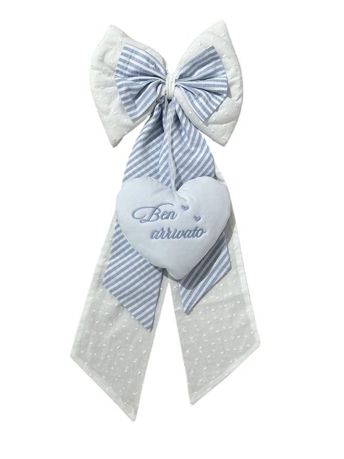 Fiocco nascita cielo MARLU' | EB907BIANCO CIELO