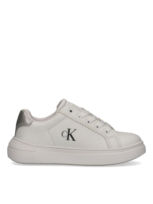 Sneakers bianca logo CALVIN KLEIN | 83219BIANCO ARGENTO