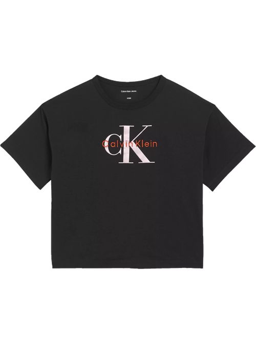 T-shirt nera logo CALVIN KLEIN | CKSJA20GBEH
