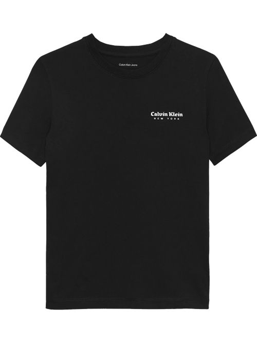 T-shirt nera logo CALVIN KLEIN | IB02608BEH