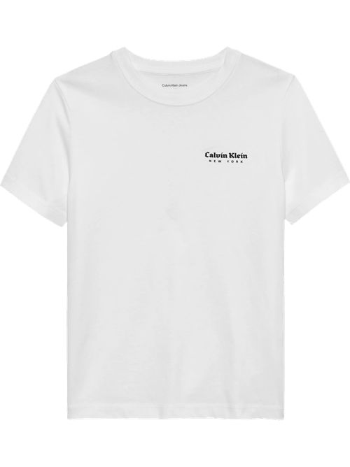 T-shirt bianca logo CALVIN KLEIN | IB02608YAF