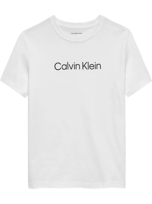 T-shirt bianca logo CALVIN KLEIN | IU00682YAF