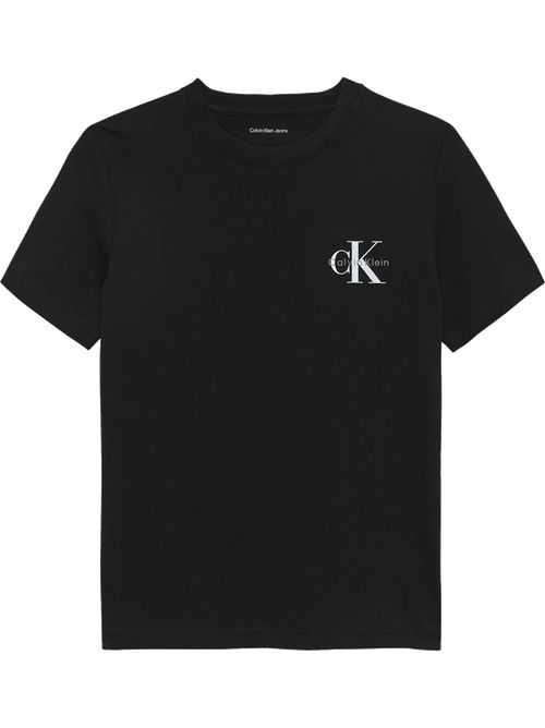 T-shirt nera con logo CALVIN KLEIN | IU00719BEH