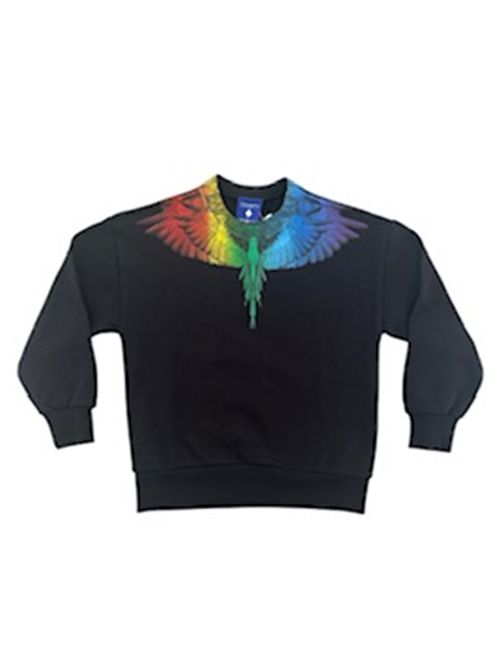 Felpa nera girocollo COUNTY | BSW031110