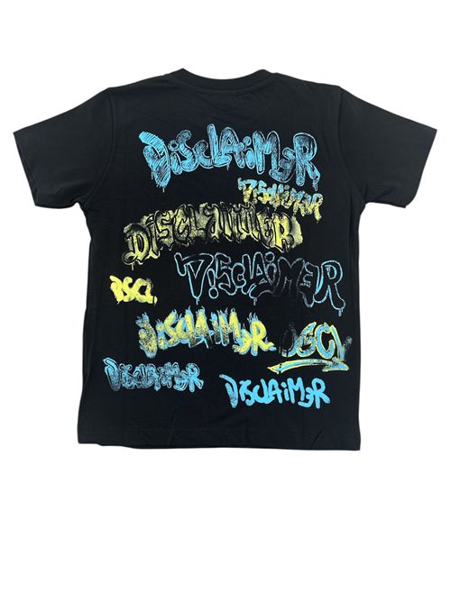 T-shirt nera logo DISCLAIMER | 26EDK58820NERO