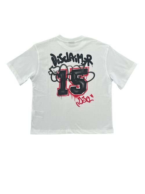 T-shirt bianca DISCLAIMER | 26EDK58831BIANCO