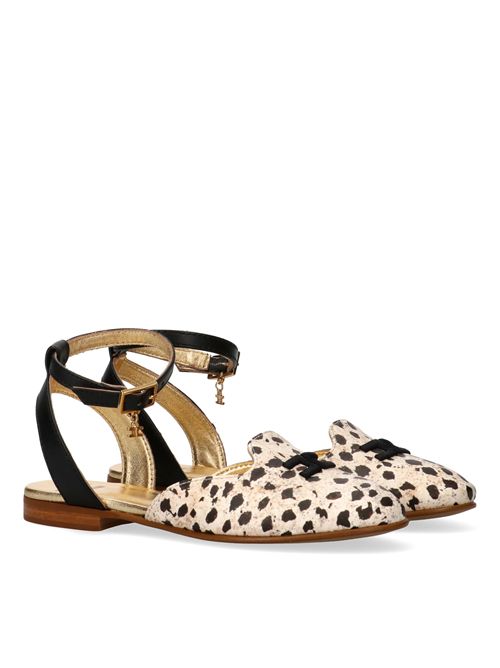 Ballerina logo ELISABETTA FRANCHI | E0487BEIGE NERO