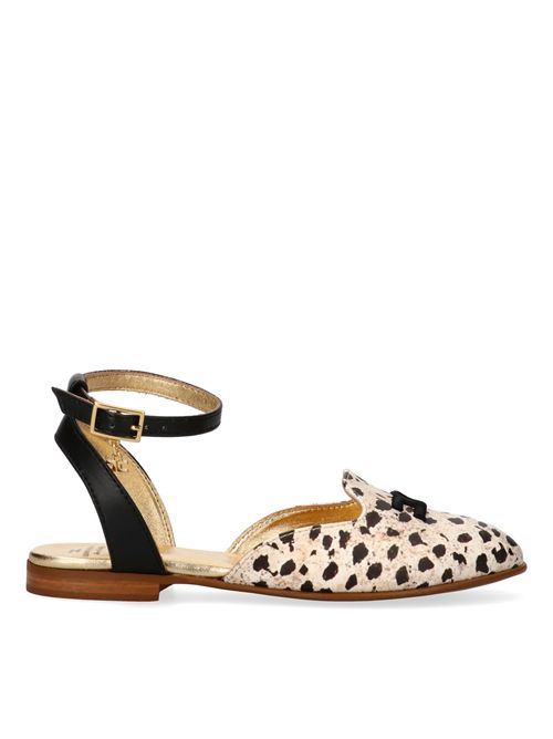 Ballerina logo ELISABETTA FRANCHI | E0487BEIGE NERO