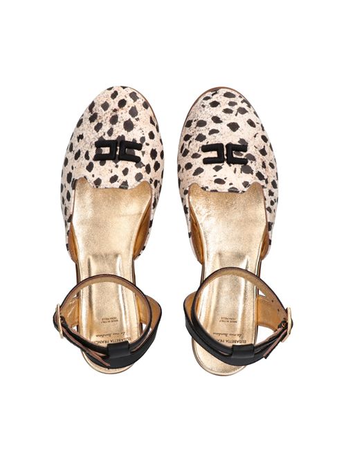 Ballerina logo ELISABETTA FRANCHI | E0487BEIGE NERO