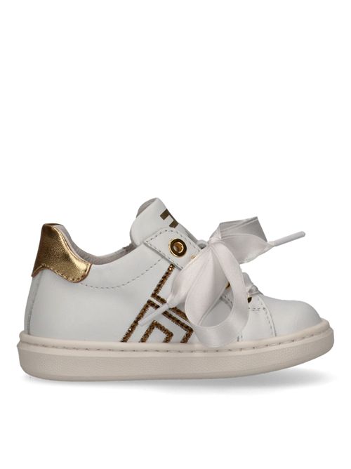 Sneakers logo ELISABETTA FRANCHI | E0490BIANCO AVORIO ORO