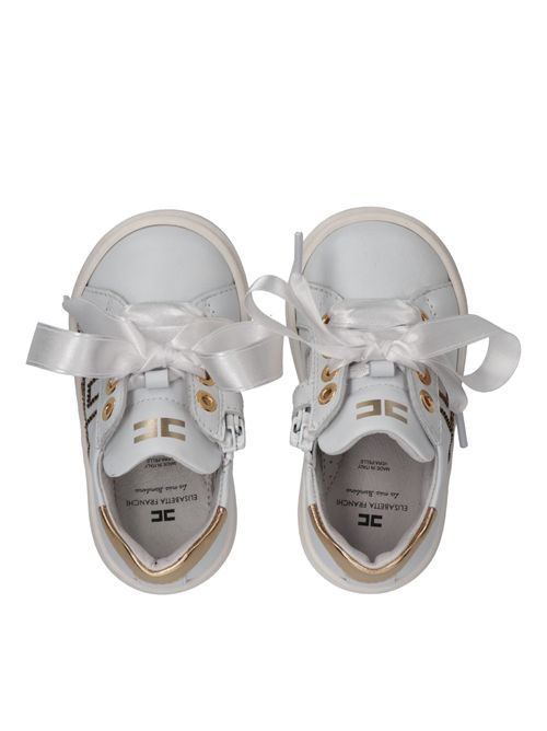 Sneakers logo ELISABETTA FRANCHI | E0490BIANCO AVORIO ORO