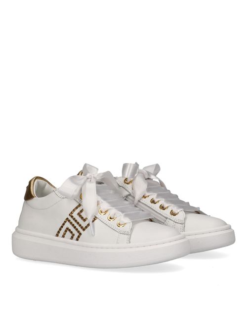 Sneakers in pelle ELISABETTA FRANCHI | E0504BIANCO AVORIO ROSA