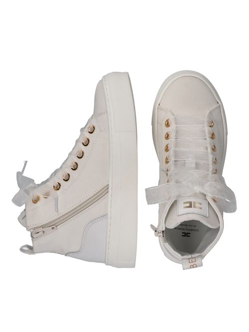 Sneakers alta ELISABETTA FRANCHI | E0530BIANCO AVORIO