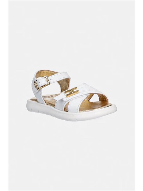 Sandalo bianco ELISABETTA FRANCHI | E0552BIANCO ORO