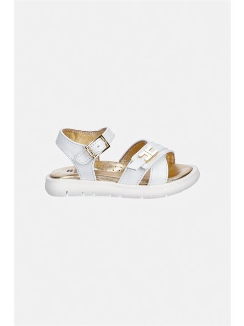 Sandalo bianco ELISABETTA FRANCHI | E0552BIANCO ORO