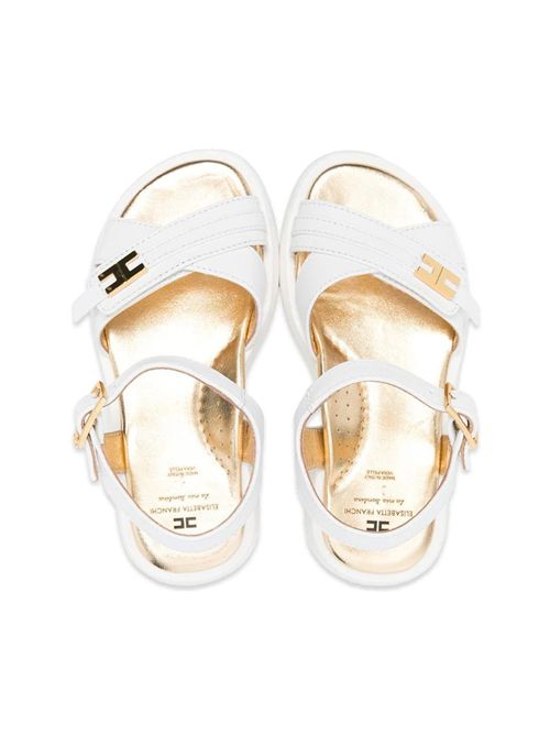 Sandalo a fasce ELISABETTA FRANCHI | E0593BIANCO AVORIO