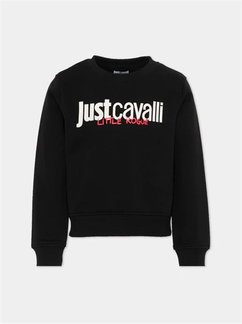 Felpa nera logo JUST CAVALLI | JBP26009FENERO