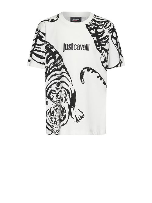 T-shirt bianca JUST CAVALLI | JBP26161TSBIANCO