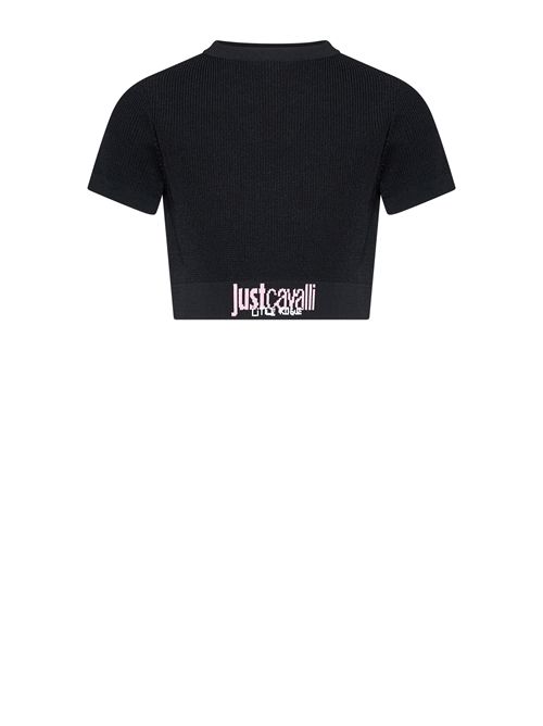T-shirt cropped JUST CAVALLI | JGP26049NERO
