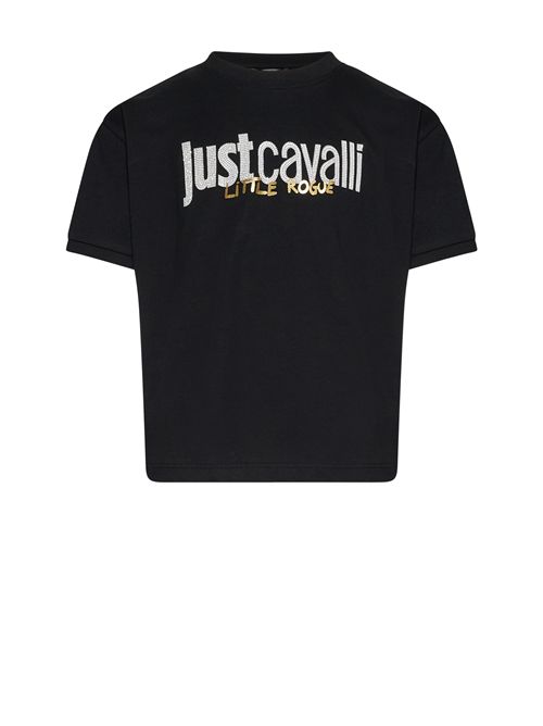 T-shirt nera logo JUST CAVALLI | JGP26195TSNERO