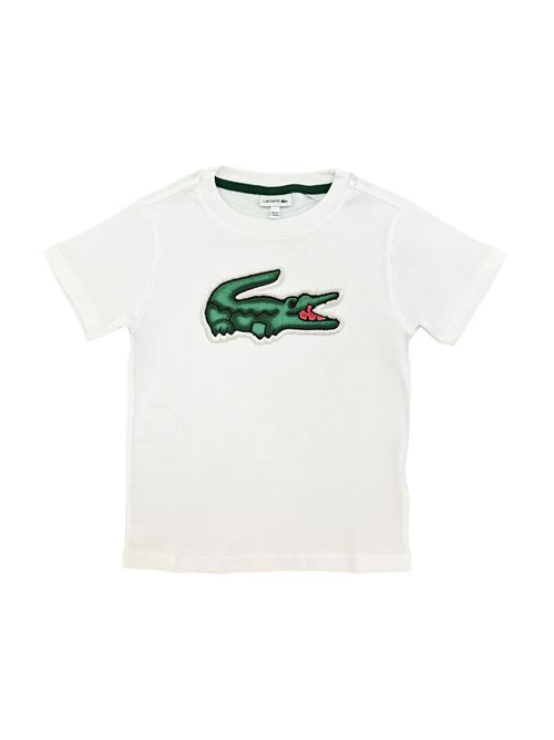 T-shirt bianca LACOSTE | 847072-W8L