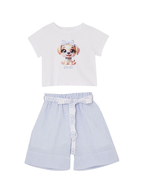 Completo pantalone LIUJO | HA6064BIANCO BLU