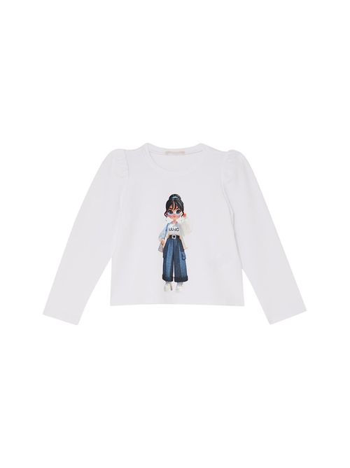 Felpa bianca LIUJO | KA6090L9040