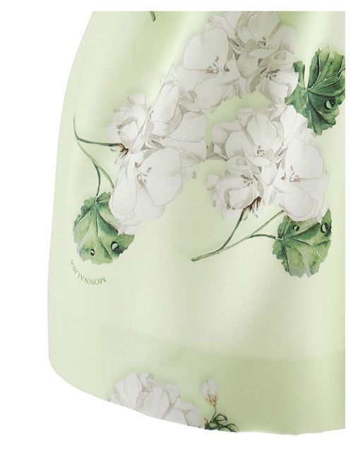 Abito floreale verde MONNALISA | 71G9070020