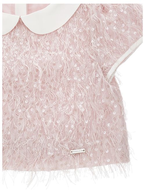 Top pailettes e piume MONNALISA | 79G3000091