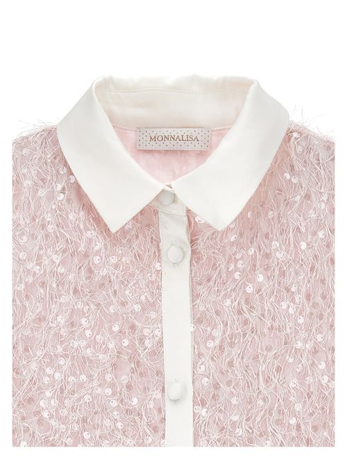 Abito Pailettes  Piume MONNALISA | 79G9047024