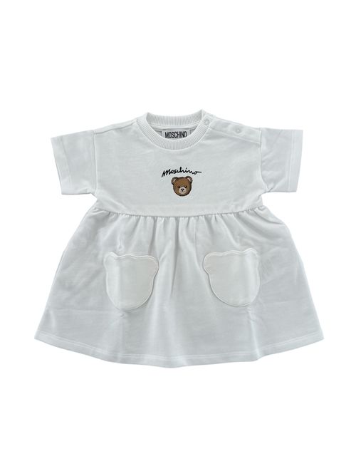 Abito bianco logo MOSCHINO | MDV0DG10101