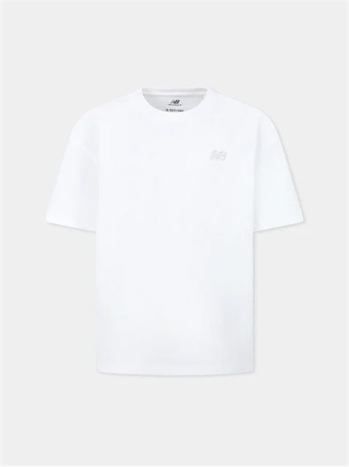 T-shirt bianca con logo NEW BALANCE | LAKG001BWE