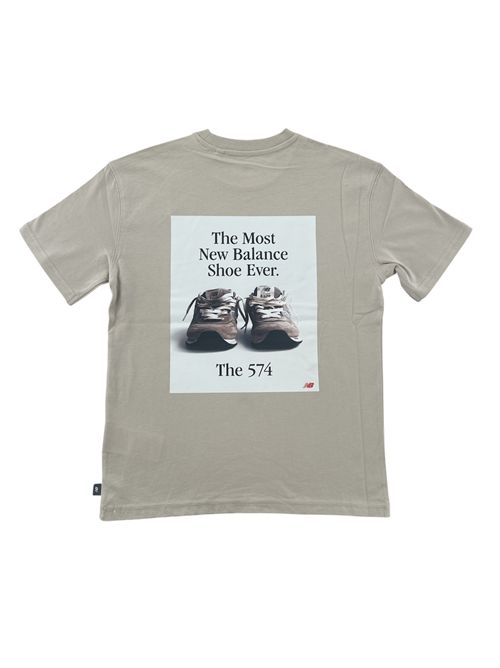 T-shirt beige logo NEW BALANCE | YT61A21ATWF
