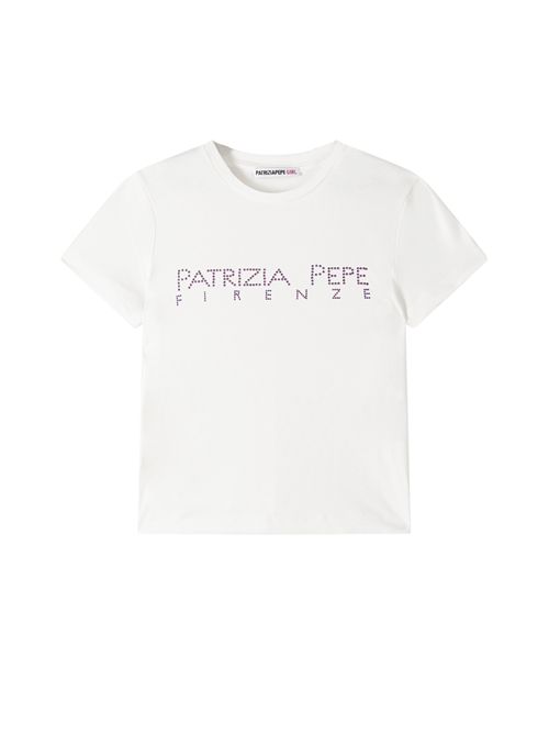T-shirt logo lilla PATRIZIA PEPE | 7M0809W419