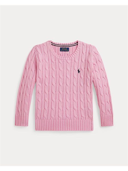 Maglia trecce rosa RALPH LAUREN | 322702674513ROSA