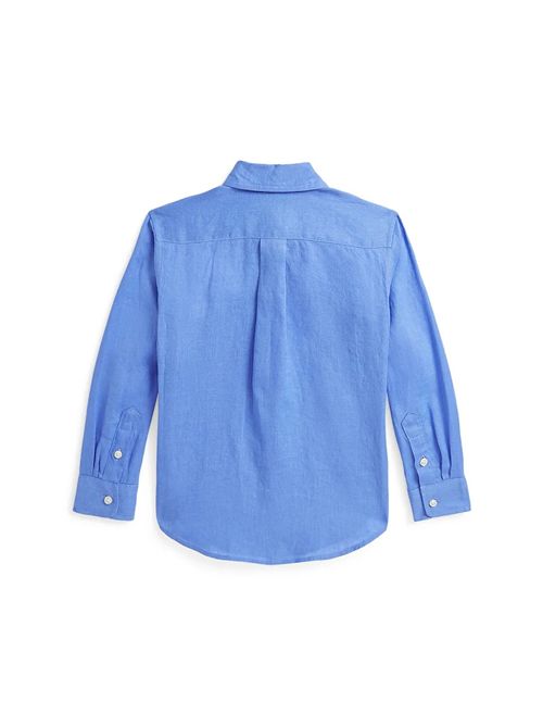 Camicia lino celeste RALPH LAUREN | 322967600001CELESTE