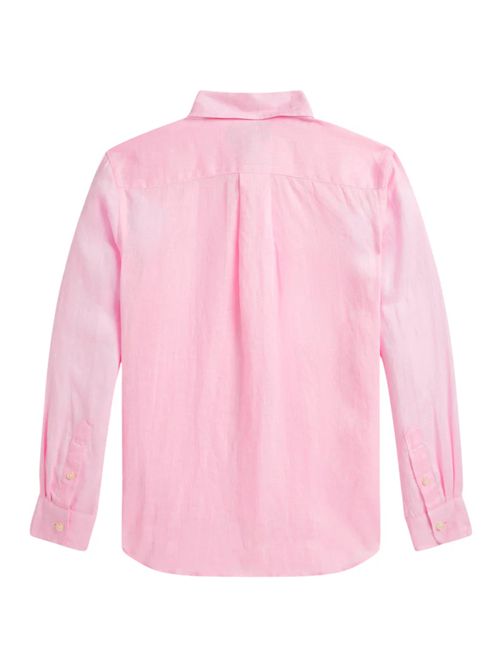Camicia lino rosa RALPH LAUREN | 322967600002ROSA