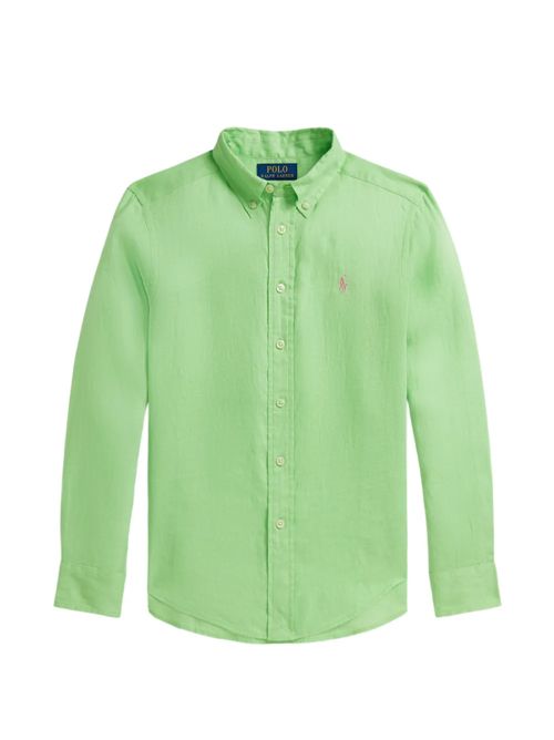 Camicia lino verde RALPH LAUREN | 322967600503VERDE MELA