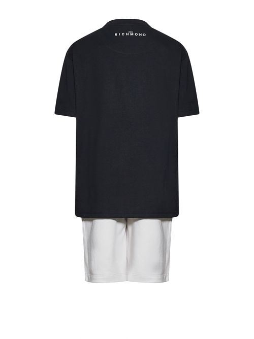 Completo bermuda RICHMOND | RBP26007BIANCO GRIGIO