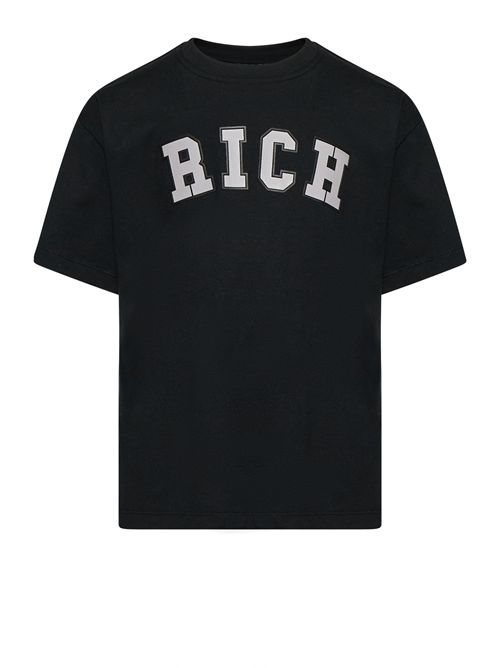 T-shirt nera logo RICHMOND | RBP26012TSNERO