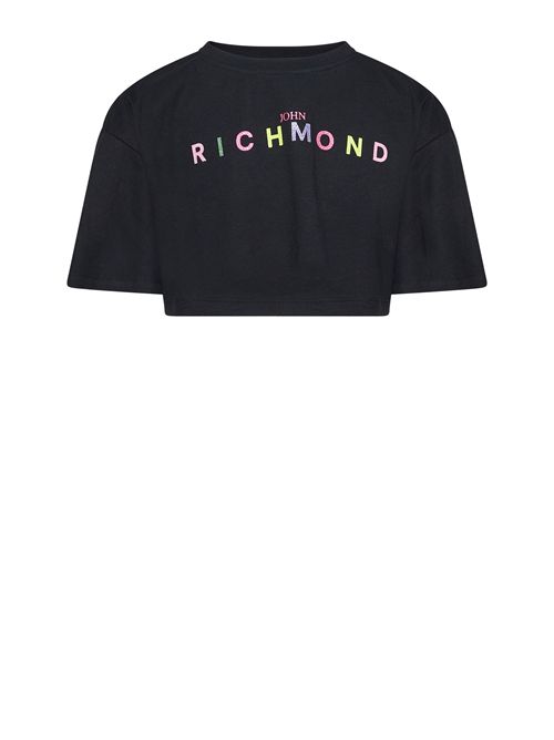 T-shirt nera logo RICHMOND | RGP26008TONERO