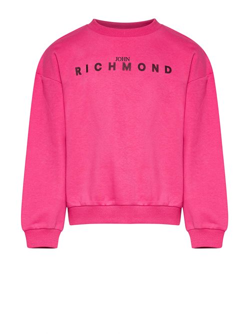 Felpa logo fucsia RICHMOND | RGP26010FEFUCSIA